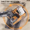 1PCS Toy Remote Control Excavator 2.4G Multifunctional Engineering VehicleS and Digging 11 Function Childrens Gift Toy Car 240511