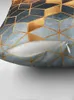 Pillow Golden Gradient Cubes Top Cover Set Sofá Covers Marble S