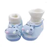 Boots Baby Cozy Fleece Bottises Soft Bottom Cartoon chaussettes de dessins animés nés Crib Chaussures hivernales