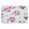 Mattor Pink Rose Flower Watercolor Painting Kitchen Floor Mat vardagsrum Dekor Mattan Hall Hallen Entré Dörormat Anti Slip Rug