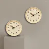 Wandklokken Creamstijl Instagram Clock Noordse stille mode eenvoud gepersonaliseerd contrast Kleur Home Home