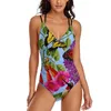 Frauen Badebienen Bienen Badeanzug Schmetterling Vogel Blume ein Stück Push Up Pool Badeanzug Kreuz Rückenbadeanzüge Frauen Strandoutfits