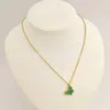 Designer ketting Vanca luxe goudketen vlinder vlinder dubbelzijdig fritillaria 18k goud eenvoudige en luxueuze ketting