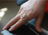 Кластерные кольца Italina жесткое жемчужное кольцо имитационное кольцо с австрийским кристаллическим высшим количеством. Не теряйте цвет#RG96353