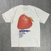 American Streetwear Men T-shirt Harajuku Hip Hop Y2K Strawberry Imprimez surdimensionné surdimension