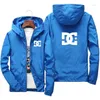 Herrenjacken mit Kapuzenjacke drucken DC Casual Brand Zipper Sport Trench Sportswear Modes große Größe