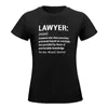Kobiet Polos Advyer Definicja Zabawny adwokat Kreator T-shirt T-shirt Graphics Female Odzież