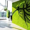 Fleurs décoratives Simulate Moss Stamine Plant Green Mur Decoration Fandin