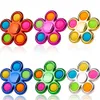 Simple Fidget Spinner Pops Toys Push Bubble Hand Spinner para Ansiedad con el TDA Estrés Alivio GIF sensorial para niños 075