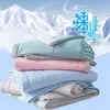 Wostar Summer Cooling Zimna tkanina ir klimatyzacja cienka kołdra Drzemka Koc Cool Cool Bedspread Przytulny kołdrę King Size 150180 240511
