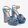 Chaussures de sandales de plate-forme célèbre de marque célèbre HELOISE FEMMES AVEC LANCE TOE 2023SS HEURS Robe de soirée Lady Gladiator Sandalias Pumps Discount EU35-43