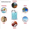 Towel Blue Gradient Quick Dry Gym Sports Bath Portable Wanderlust Flight Attendant Traveler Air Hostess Stewardess Goodie