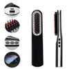 Mens straightener mens straightener comb cordless multifunctional straightener brush straightener comb quick hair styling tool 240428