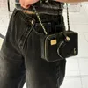 Kamerapåse designer mode kvinnor makeup väska handväska läder diamant guld hårdvara metall bokstäver lyx handväska crossbody väska kameramodell spegel sacoche