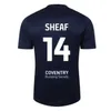 23 24 Jerseys de football de Coventry City O Hare Sheaf Gyokerres Godden Hamer 2023 2024 Home Blue Men Kids Kit Kit Football Shirts Tops Camiseta de Futbol Top