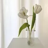 Vases Arrangement de fleurs Ornements en métal Portable Verticage vertical Verre Small Vase Vase Luxury Luxury Modern Home Living Room Decoration