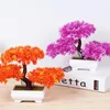 Fleurs décoratives petits arbre pot fausse plante ornements en pot plantes artificielles bonnaï pour la table de chambre à domicile décoration el jardin décor