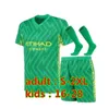 23 24 25 Haaland voetbaltruien GREALISH Sterling Mans Cities Mahrez -fans versie GK Kit de Bruyne Foden Foden voetbalshirt Kit Uniform Green Purple keepera