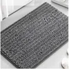 Bath Mats Thicken Chenille Mat Microfiber Non Slip Bathroom Rugs Water Absorb In Floor Doormat Tapis Salle De Bain