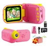 Caméra pour enfants Handheld dv tournage vidéo mini enfants toys 20 pouces écran hd caméras numériques pour les cadeaux d'anniversaire pour enfants 240509