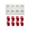 Baking Moulds 8 Cavities Candles Mould Candle Silicone Mold 3D High Cylinder Dropship