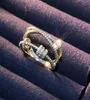 Eşsiz Stil Kadın Yuvarlak Parmak Yüzüğü Gerçek 925 STERLING Gümüş Nişan Yüzüğü Vintage Alyansları Kadınlar için8917406