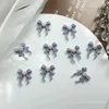 Nail Art Decorations 20pcs 3D Charmes lumineux mélangés Cartoon Fleur Fleur Bow Resin résine Accureur des bijoux diy