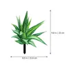 Decorative Flowers Artificial Plantsative Garden Inserts Flower Bed Inserted Wood Pile Spring Aloe Stake Ornament Acrylic Ground