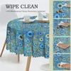 Table Cloth Round Tablecloth 60 Inch Kitchen Dinning Waterproof Nazar Amulet Boho Cover