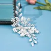 Clips de cheveux Crystal Pearl Bandband Tiara pour femmes pour femmes Party Rhingestone Bridal Wedding Accessoires bijoux