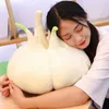 枕40cmおもちゃシミュレーション野菜ニンニクのぬいぐるみクリエイティブなクリエイティブ植物子供のためのぬいぐるみのような家の装飾面白い贈り物