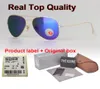 Óculos de sol piloto polarizado de alta qualidade homens homens 5862mm designer de marca uv400 óculos de condução lentes de plástico com estojos e 9235016