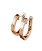 lussuoso designer gioielli orecchini in argento a cerchio per le orecchie designer gioielli design in acciaio inossidabile in oro rosa cram 1567189