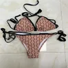 23SS Sexy Women Designers Zestawy bikini z czystym paskiem Kształt Swimsuits Panie Kąciki Kąciki Swimowe Zuży