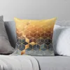 Pillow Golden Gradient Cubes Top Cover Set Sofá Covers Marble S