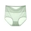 Panties des femmes Sous-vêtements en mailles sans couture Mistes de taille haute resserrer l'abdomen de lingerie féminine Femmes String Ice Silk Traceless