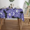 Table Cloth Rectangular Tablecloth Fit 45"-50" Goth Occult Witch Covers