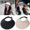 Breda randen hattar Silk Sun Hat For Women Fashion Cool Summer UV Protection Fashible Fashionable With Large O6D1