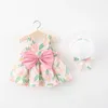 Robe de fille 0-3 Robe de princesse bébé gros papillon