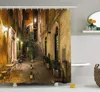 Shower Curtains Ancient Italian Street In Small Provincial Town Europe Curtain Waterproof Fabric For Bathroom Decoration Bath