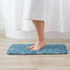 Carpets Drawn Sea Sea Wave Match non glisser absorbant Memory Foam Baign Mat pour décoration / cuisine / entrée / intérieur / extérieur / salon