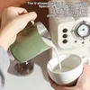 Tasses de café cother tasse remuer le milkshake paresseux rotatif ustensiles résistant aux ustensiles pichet mousser