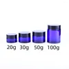 Storage Bottles 5pcs 20G 30G 50G 100G Blue Empty Packing Botellas Rellenables Glass Cosmetic Jar Makeup Container Lotion Bottle Vials Face