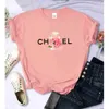 T-shirt pour femmes T-shirt Summer Coton Bet Fleurs Perfume Blouse Fashion Print Graphic TS Marque Quty Short Slve Tops Clothes T240507