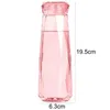 Wasserflaschen Praktische Flasche Buntes Bar liefert Versiegelung der Tasse 420 ml Küchengeschirr Hitze-resistierendes Glas Handy Gift