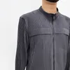 Herrjackor miyake original arbetsstil 2024 vår mode enkel unisex stycke jacka cardigan dragkedja veckade män tidvatten