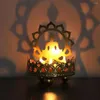 Mum tutucu oyma tutucu retro içi boş Buddha tealight ghee lambası hafif masaüstü dekorasyon hom