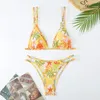 Dames badmode bikini's sexy zwempak vrouwelijk biquinis verbanden strandkleding kleuren bloemen print badpak bikini sets