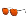 Sonnenbrille Shinu Y2k Style Brille Männer Frauen quadratische Form rot