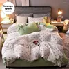 Beddengoed sets bowknot gilrls gesneden set winter zachte warme deken cover flanel quilt dekbed kinderbedden beddengoed